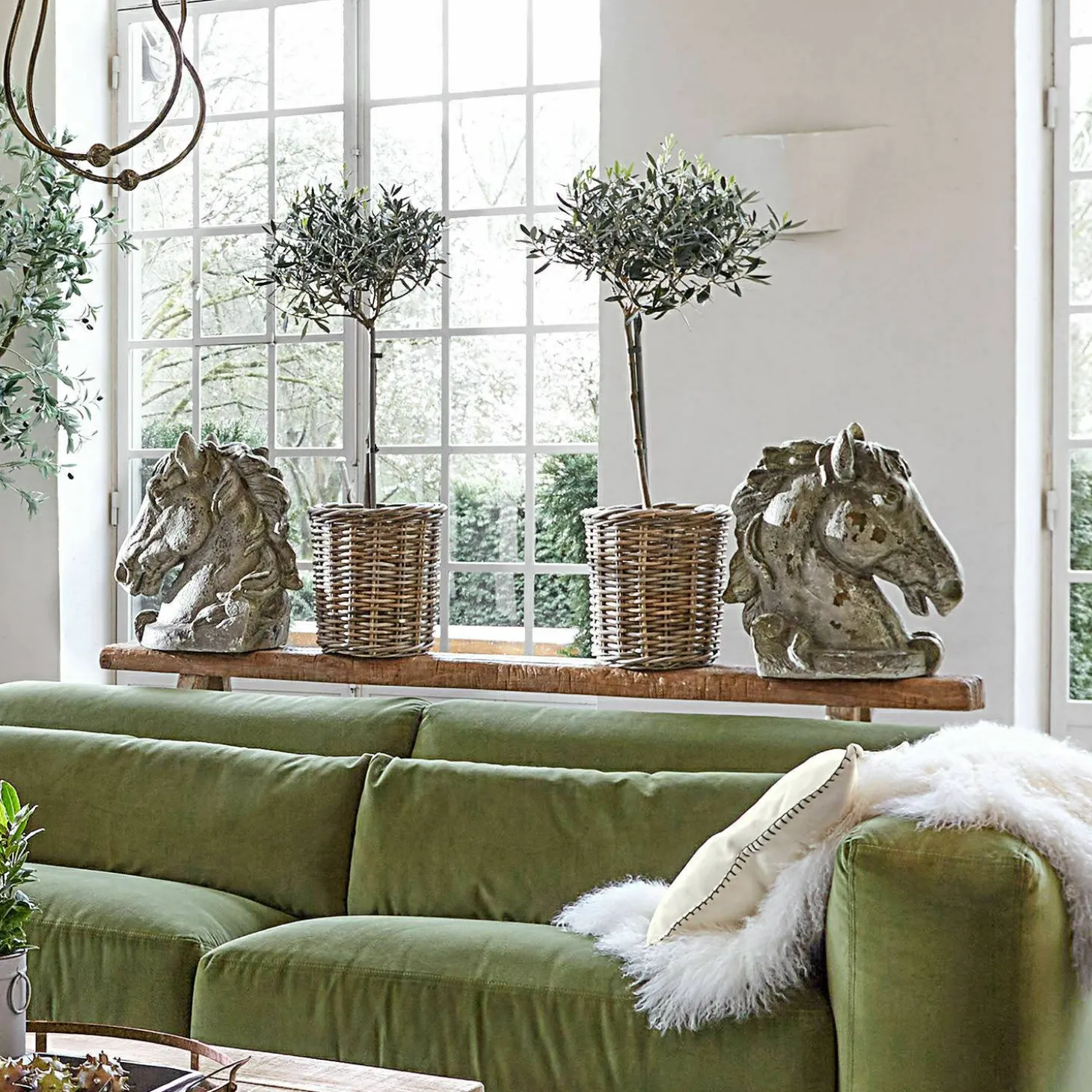 Busto di cavallo decorativo Ghenire