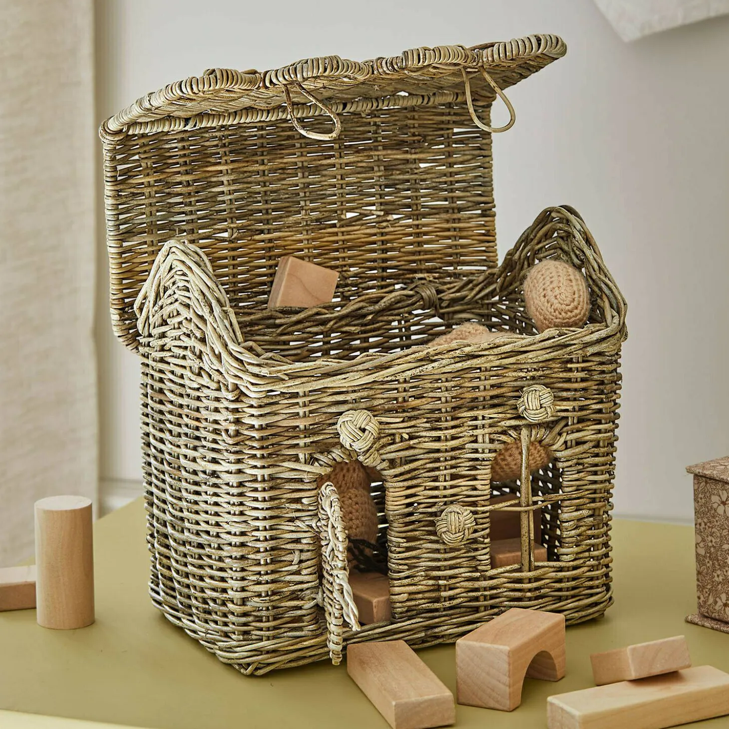 Casetta in rattan Fintello