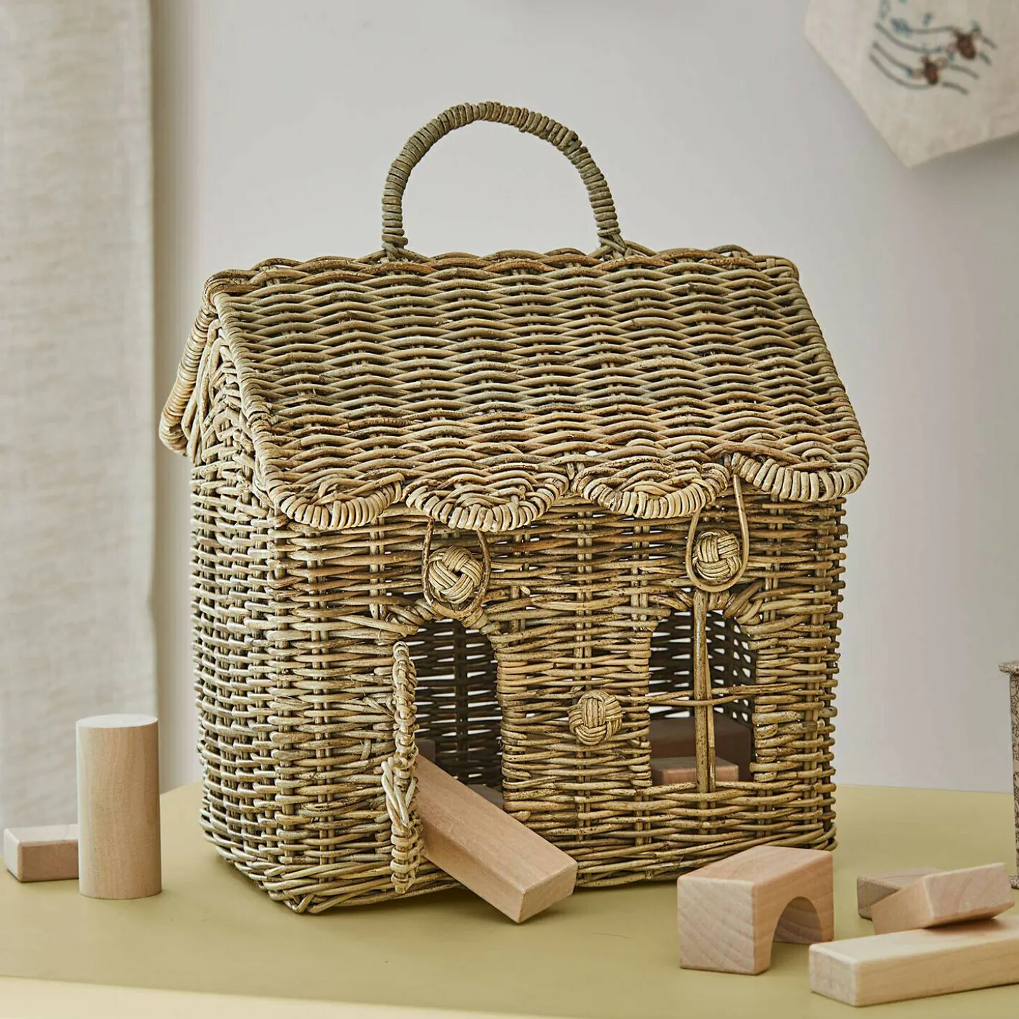 Casetta in rattan Fintello