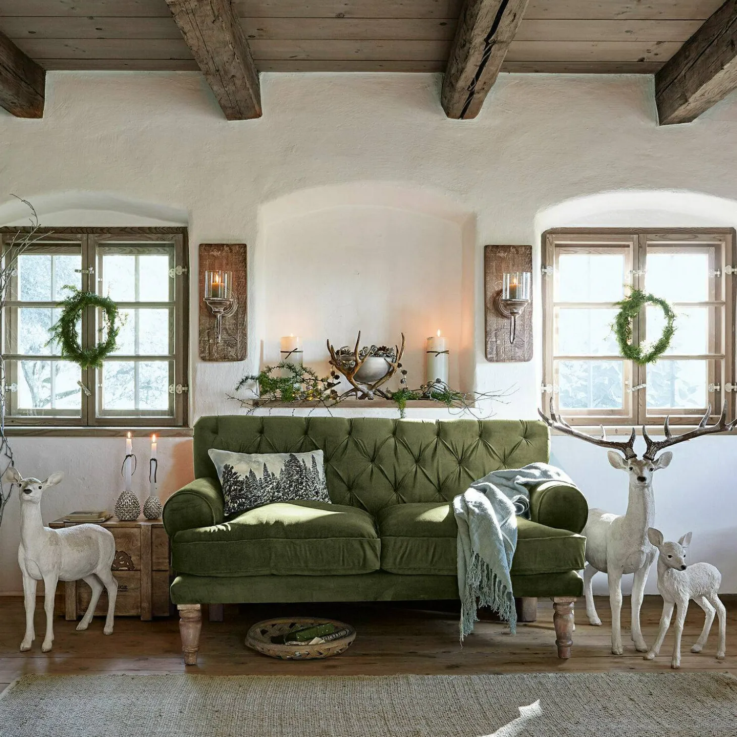 Cervo con capriolo e cerbiatto Olsen