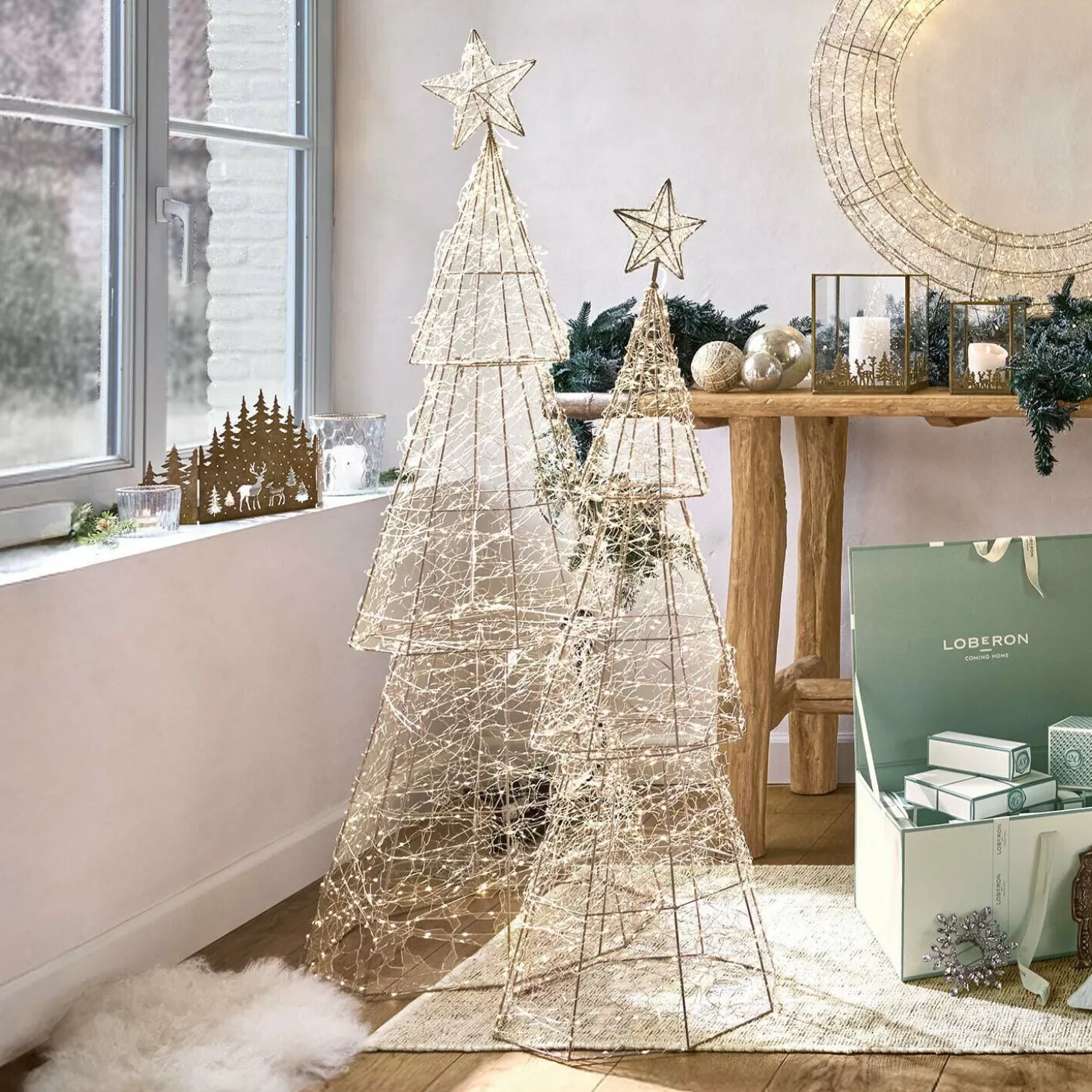Coppia di alberi a LED Chantorin