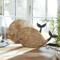 Coppia di balene decorative Brisdon