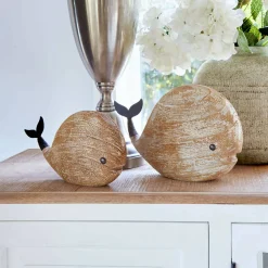 Coppia di balene decorative Brisdon
