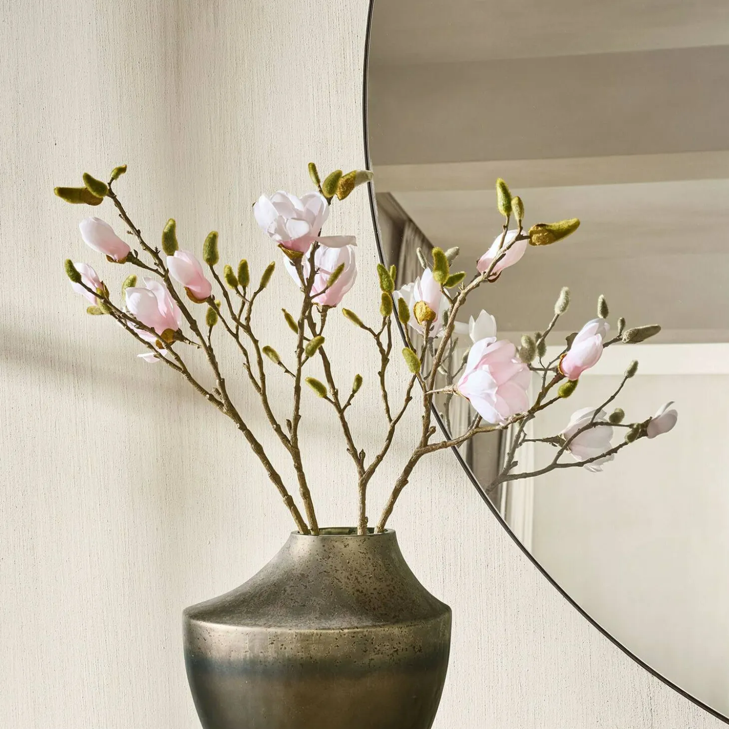 Coppia di fiori decorativi Aurélines