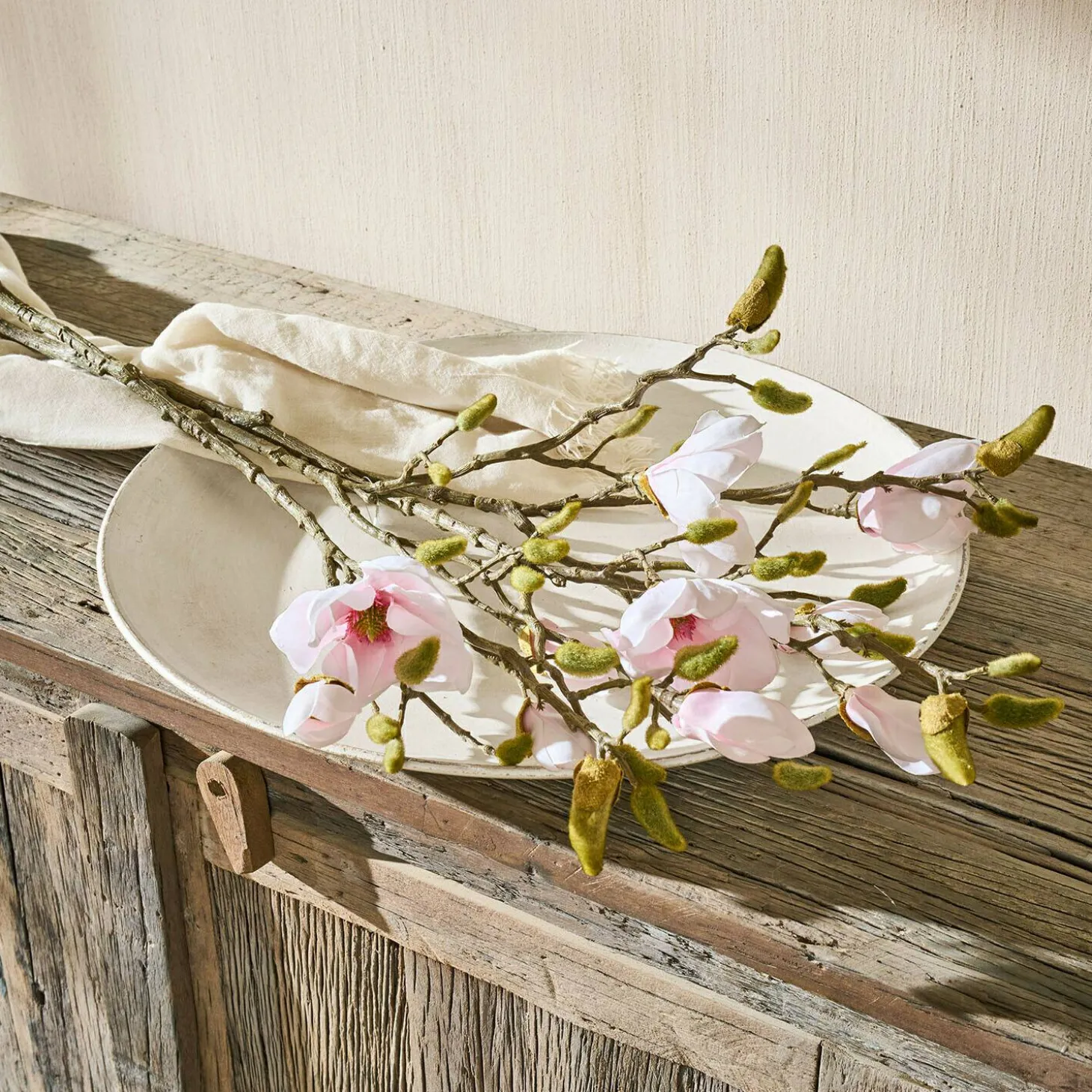Coppia di fiori decorativi Aurélines
