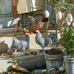 Coppia di galline decorative Mannis