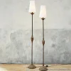 Coppia di lampade a stelo Abigail