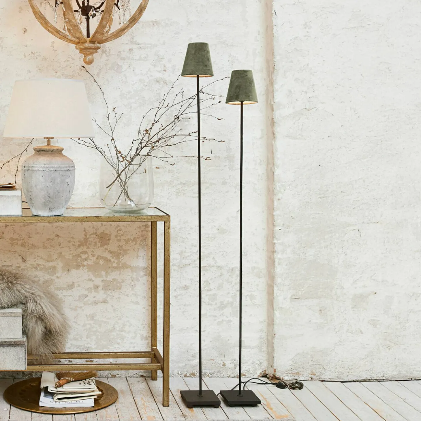 Coppia di lampade a stelo Tacoma