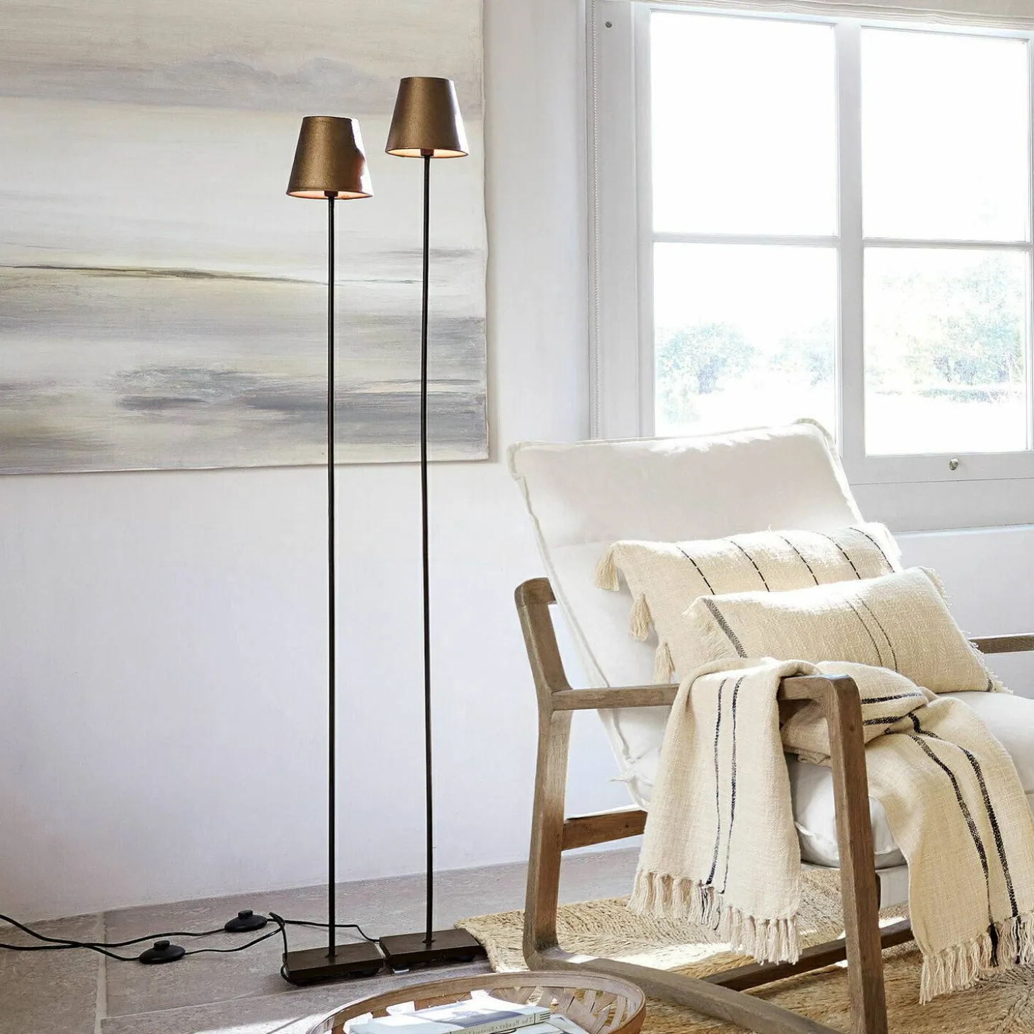 Coppia di lampade a stelo Tacoma