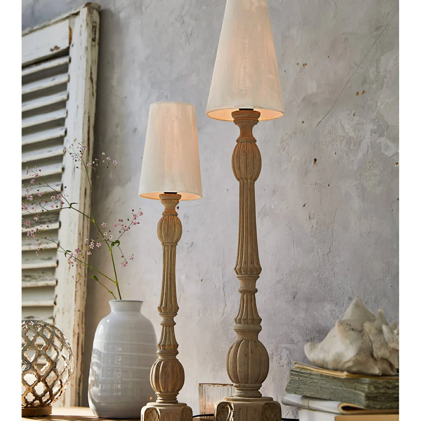 Coppia di lampade da tavolo Tori