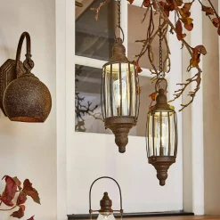 Coppia di lanterne a LED Flavin