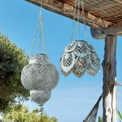 Coppia di lanterne solari da appendere Paale