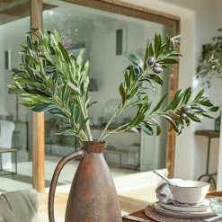 Coppia di rametti d’ulivo decorativi Olives