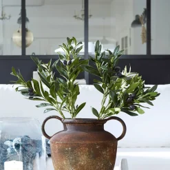 Coppia di rametti d’ulivo decorativi Olives