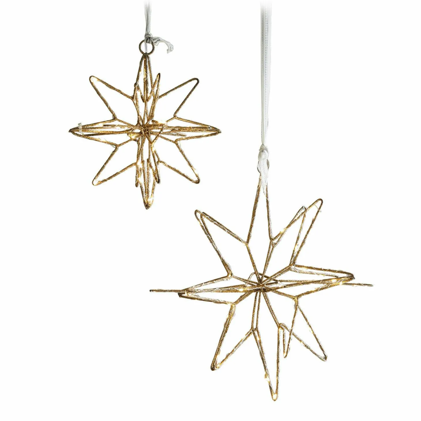 Coppia di stelle a LED Pérole