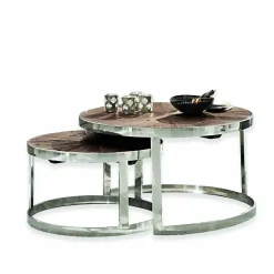 Coppia di tavolini da salotto Houghton