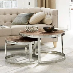 Coppia di tavolini da salotto Houghton