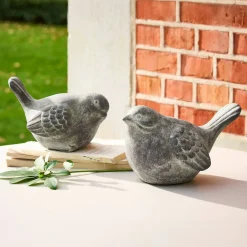Coppia di uccellini decorativi Haldoríe