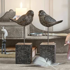 Coppia di uccellini decorativi Juxivel