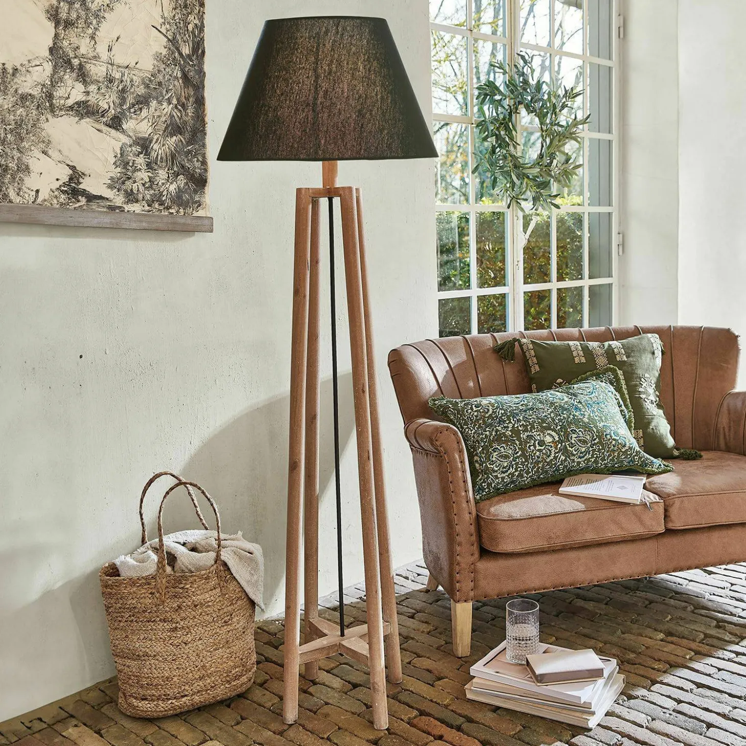 Lampada da terra Edgewood