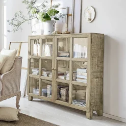 Mobile basso con ante in vetro Stoneham