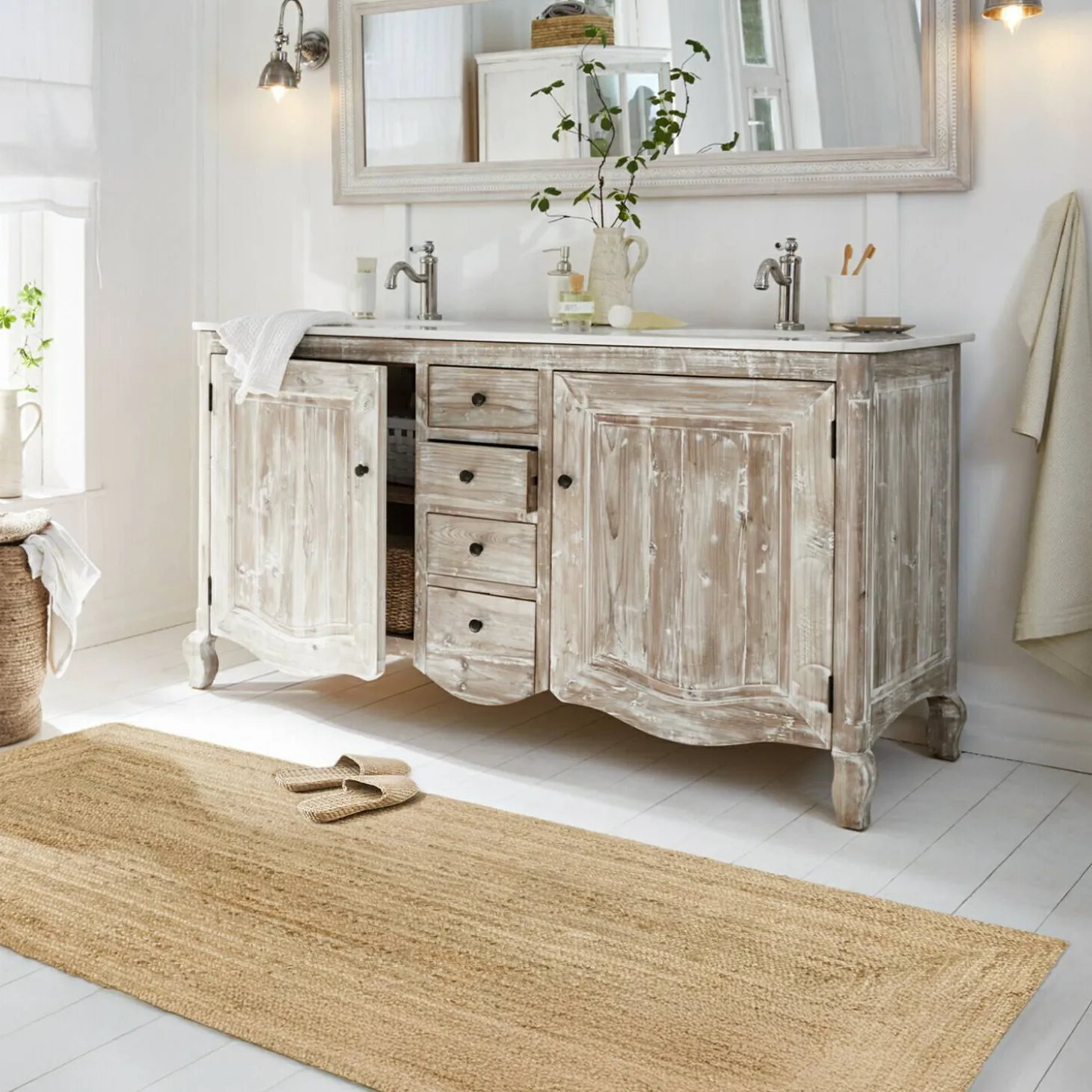 Mobile con doppio lavabo Herrick