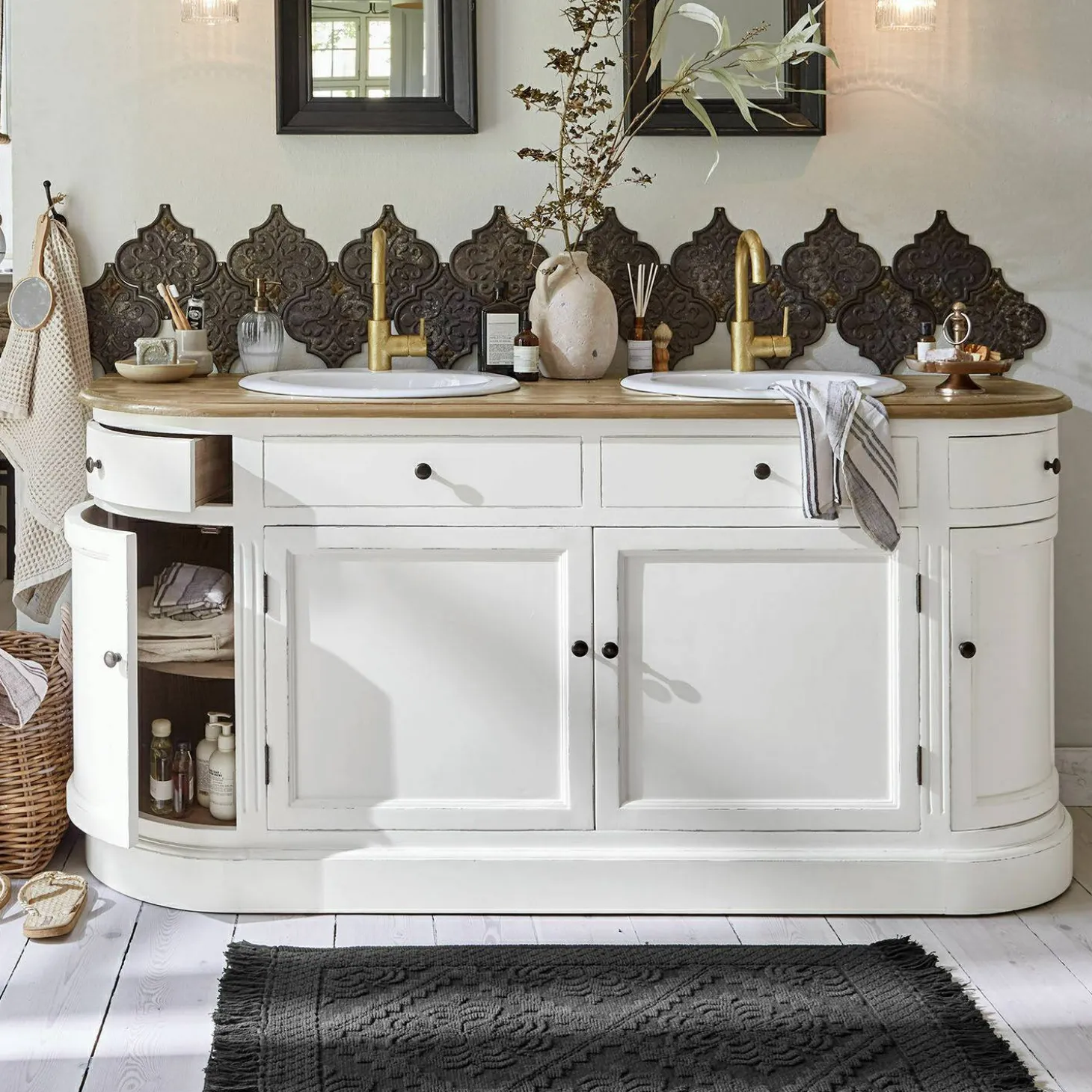 Mobile con doppio lavabo Louisiana