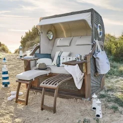 Poltrona da spiaggia in vimini Clifford Beach