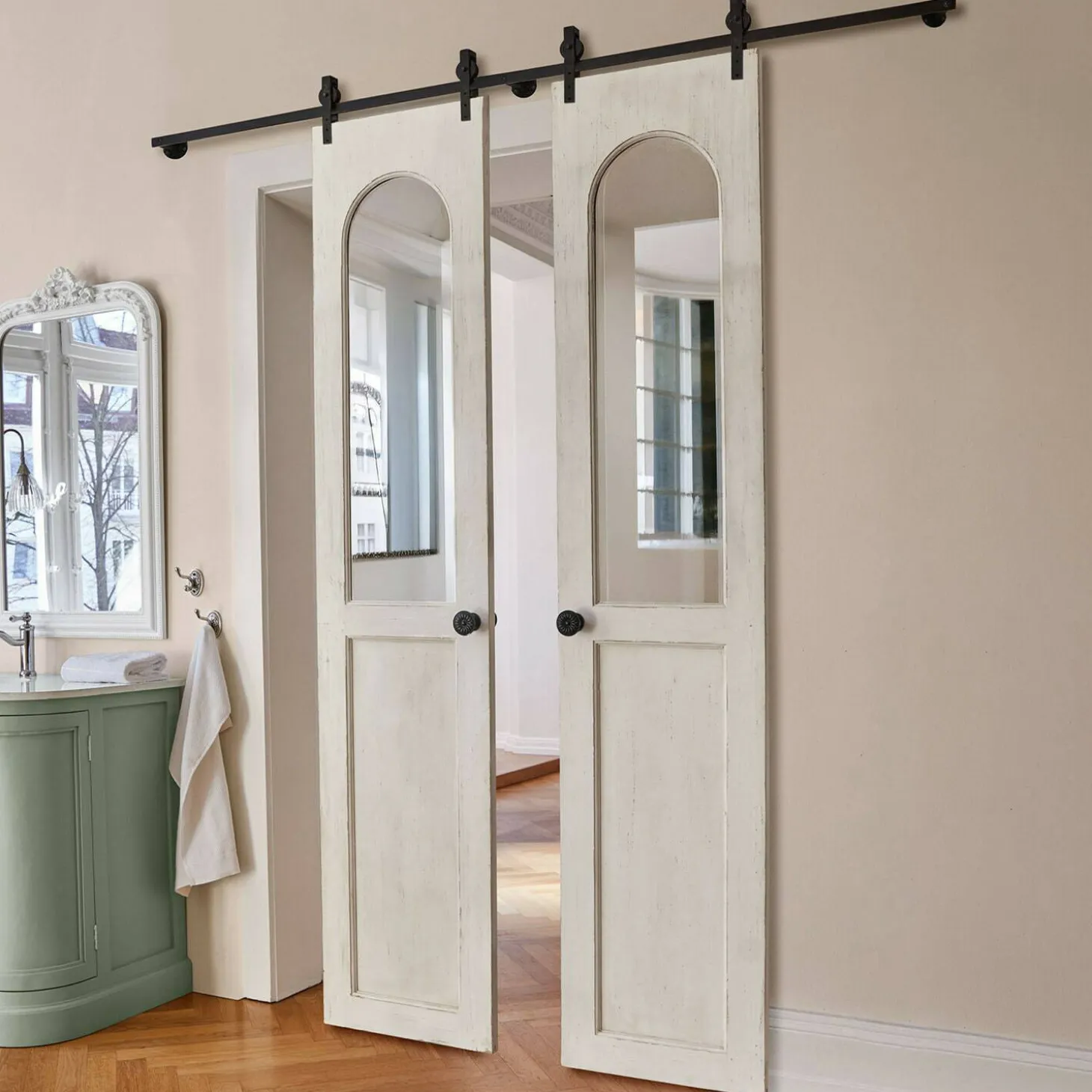 Porta scorrevole a doppia anta Eiraveth