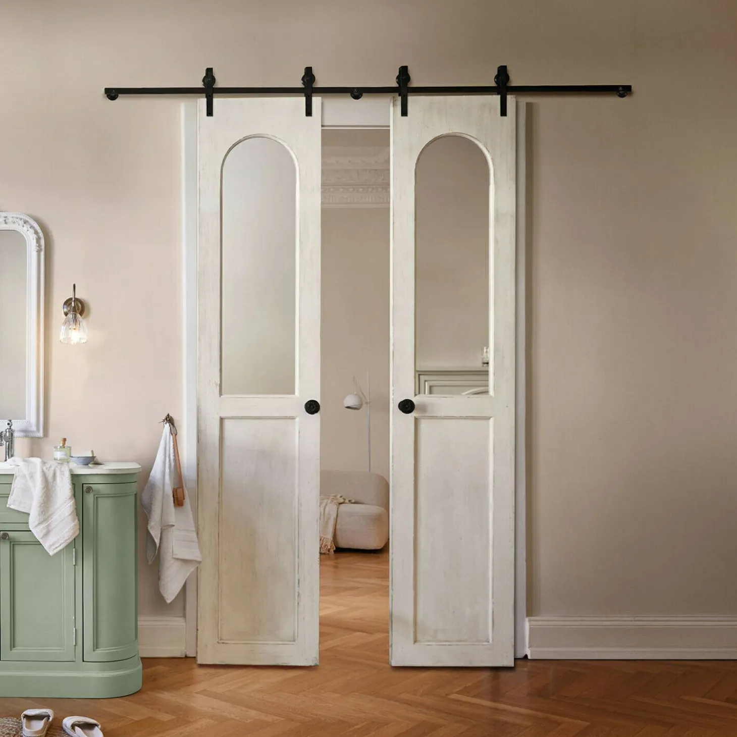 Porta scorrevole a doppia anta Eiraveth