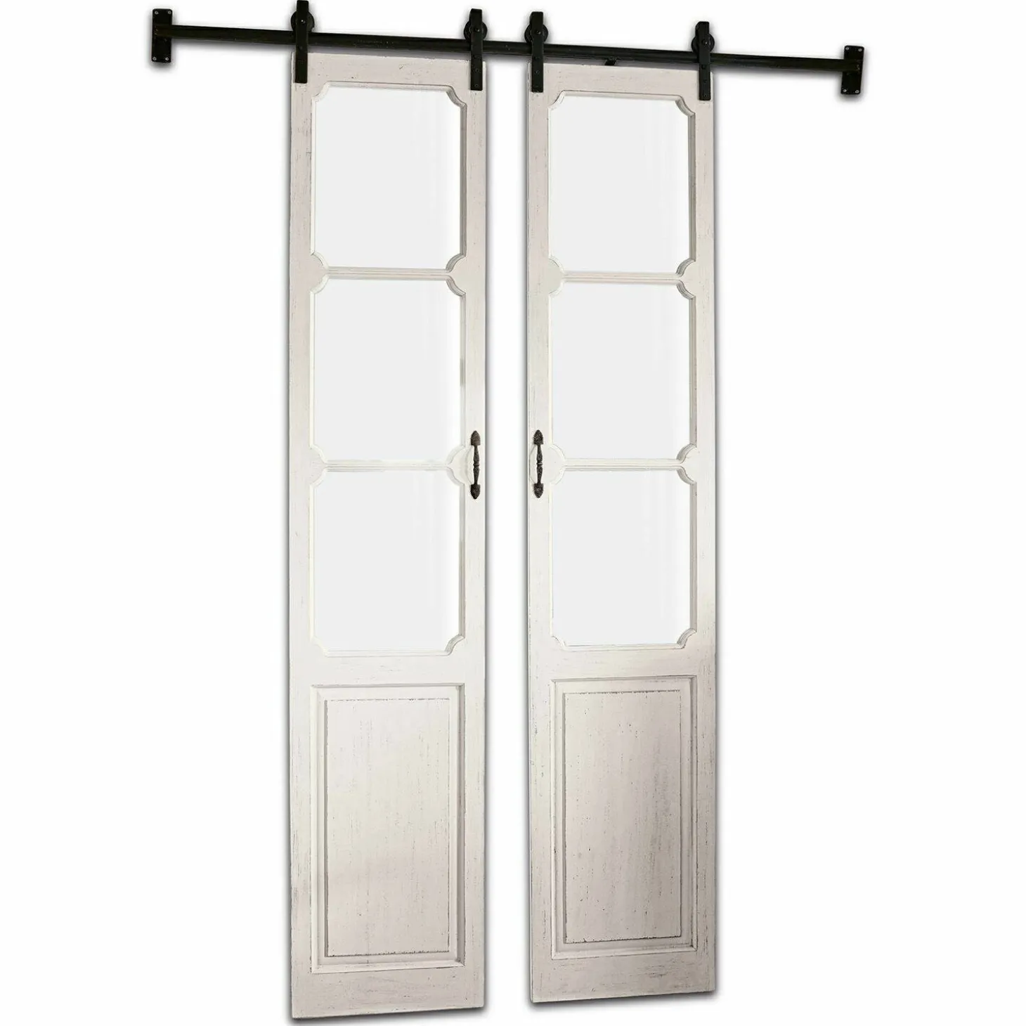 Porta scorrevole a doppia anta Tibout