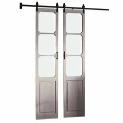 Porta scorrevole a doppia anta Tibout