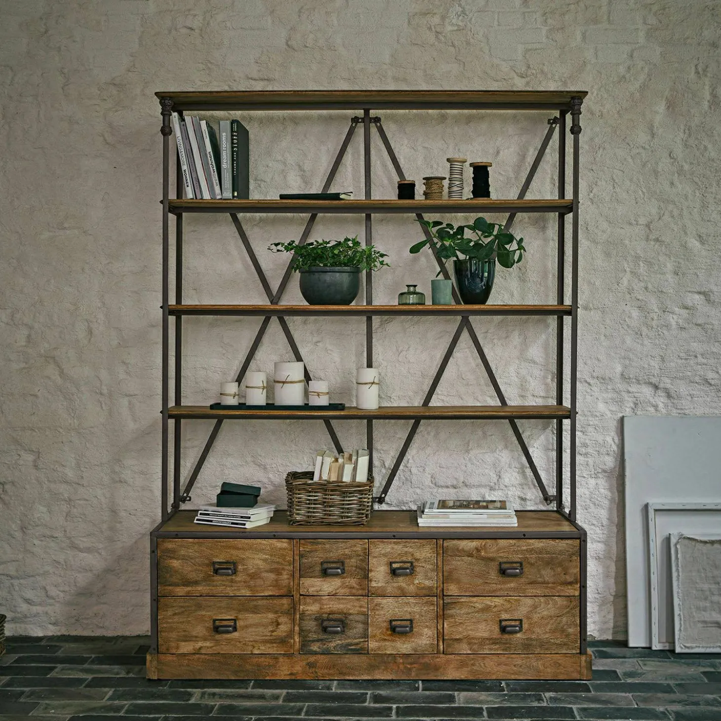 Scaffale con cassetti Lemuel