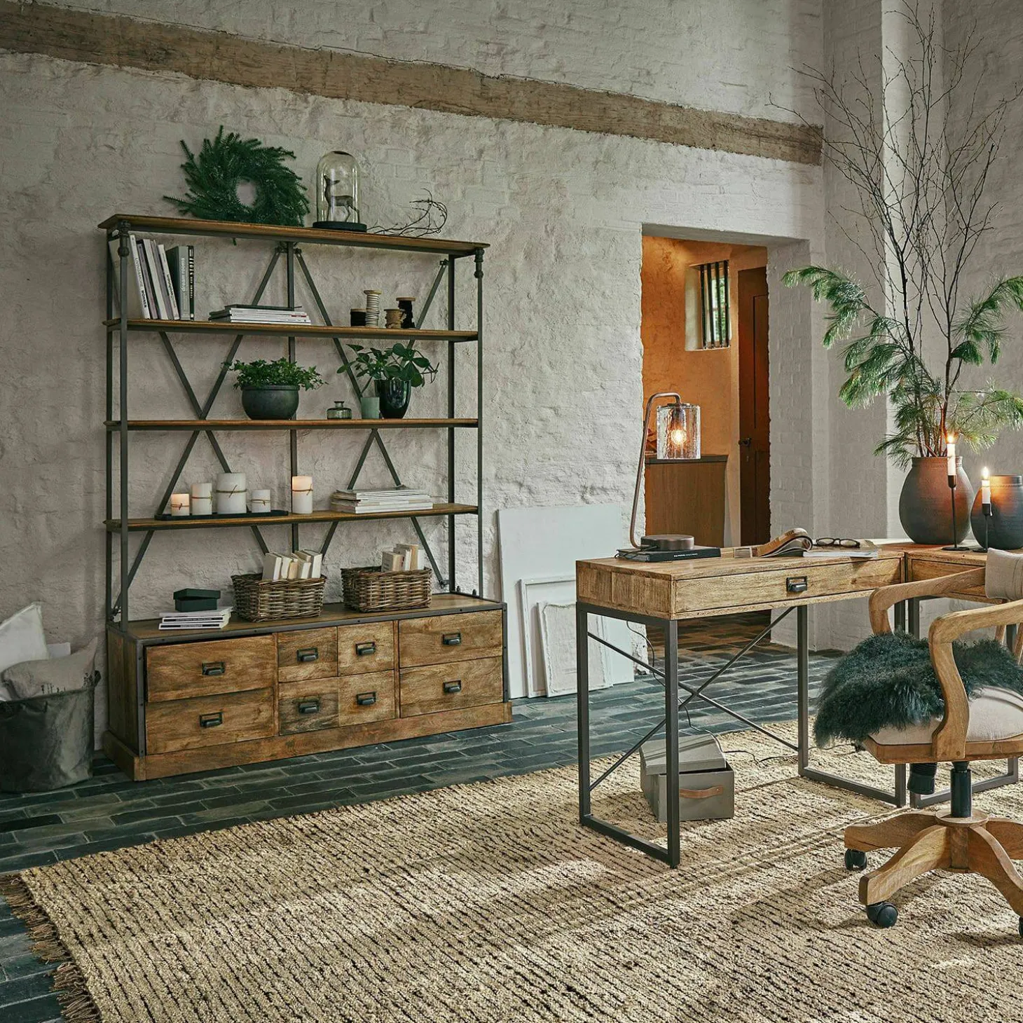 Scaffale con cassetti Lemuel