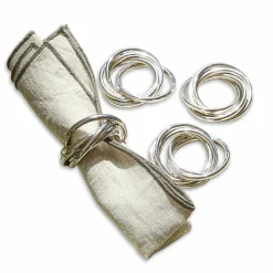 Set di 4 anelli portatovagliolo Limche
