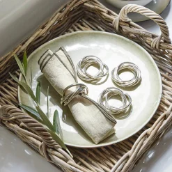 Set di 4 anelli portatovagliolo Limche