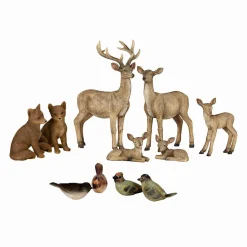 Set di 11 animaletti del bosco Pluvet