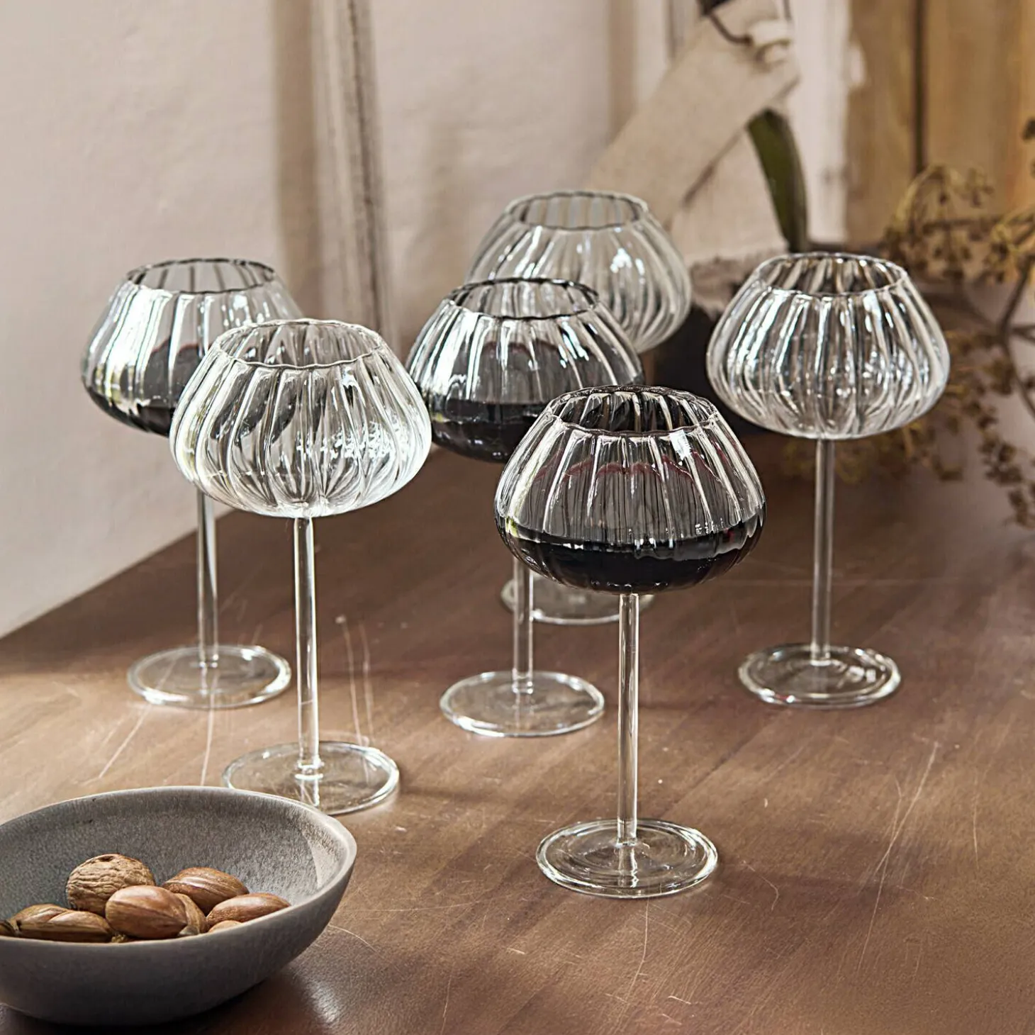 Set di 6 bicchieri da vino Minou