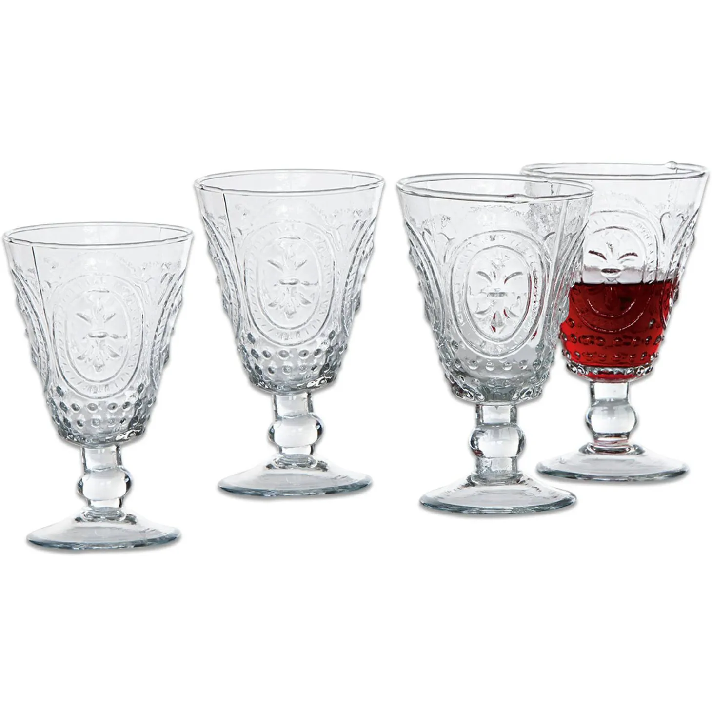 Set di 4 bicchieri da vino Sarton
