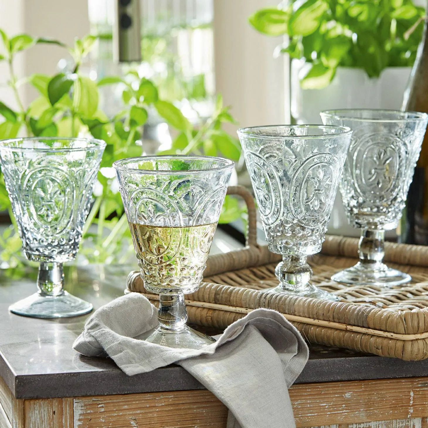 Set di 4 bicchieri da vino Sarton