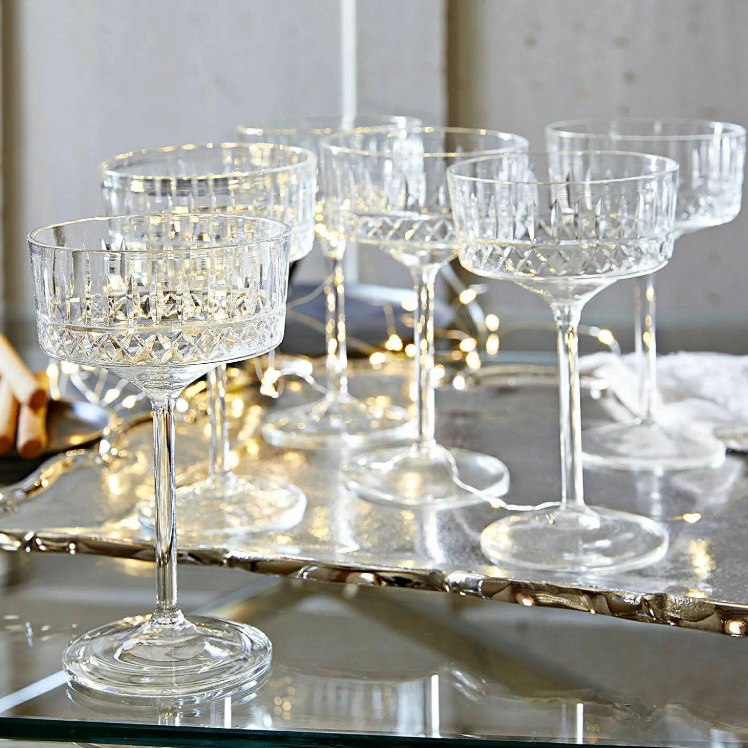 Set di 6 calici da spumante Deion