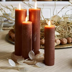 Set di 4 candele Avinal