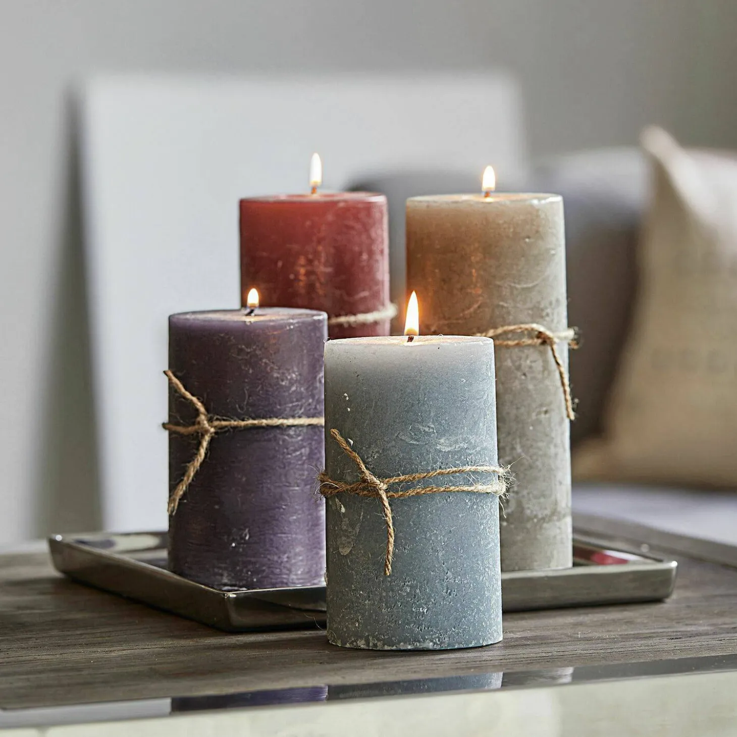 Set di 4 candele Berekua