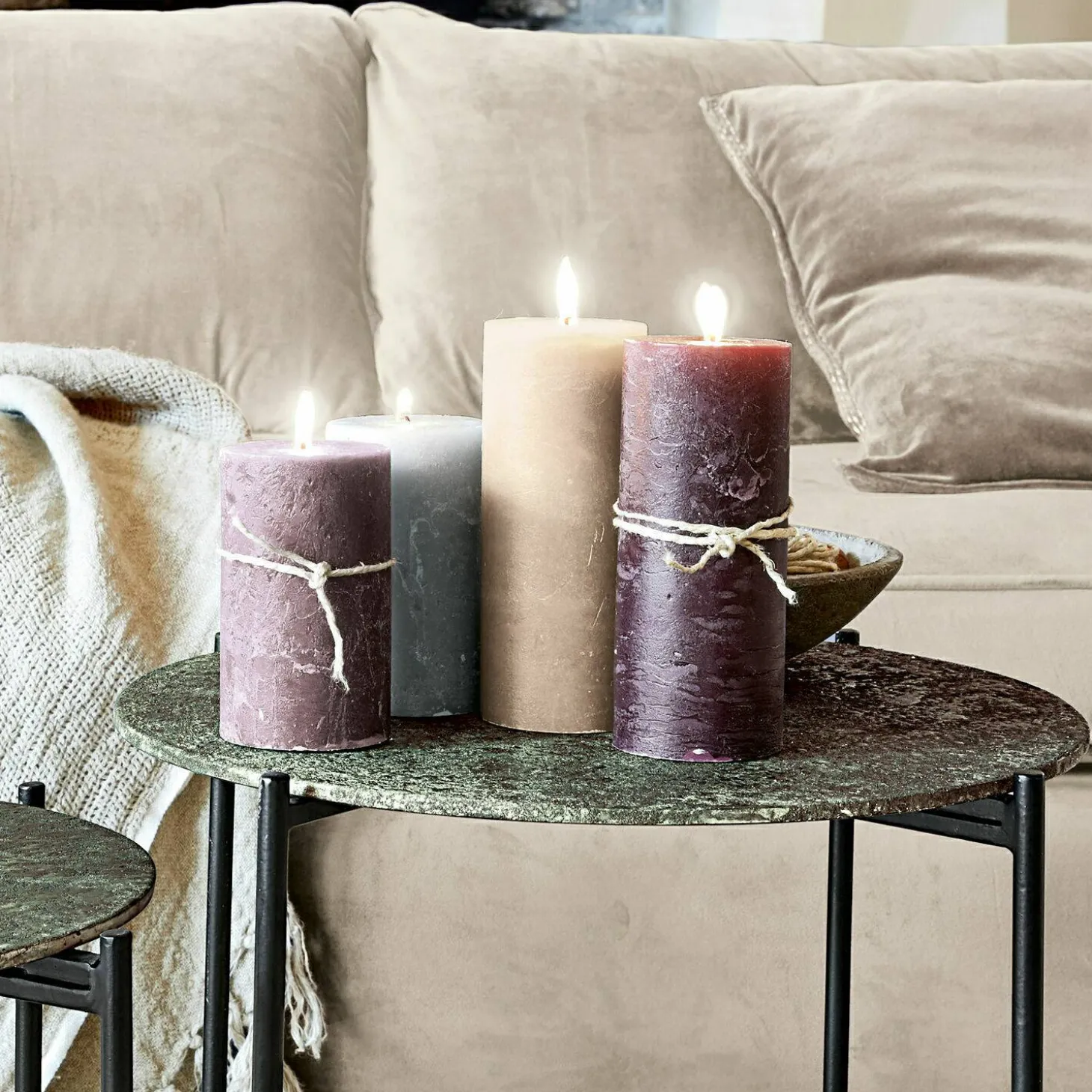 Set di 4 candele Berekua