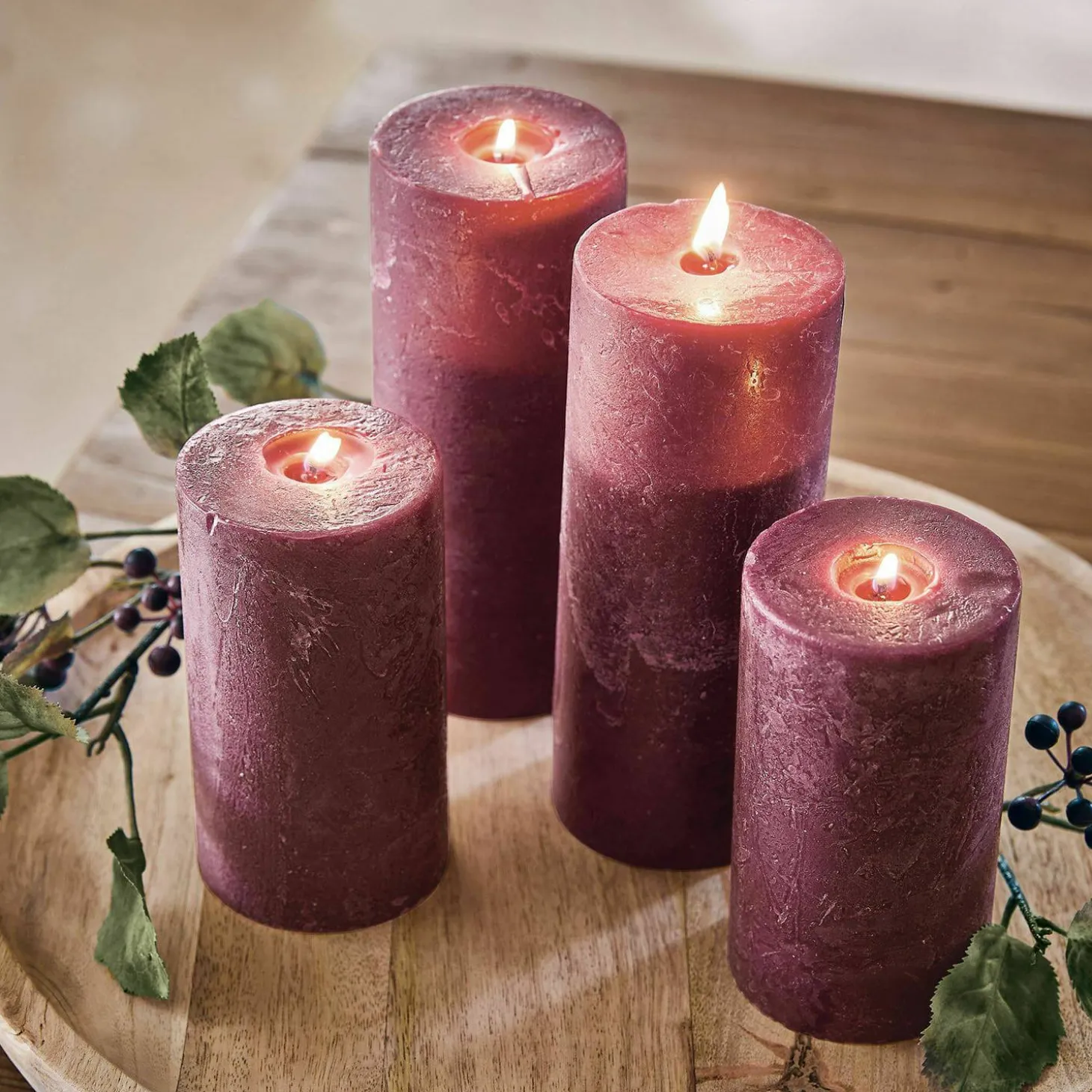 Set di 4 candele Berekua