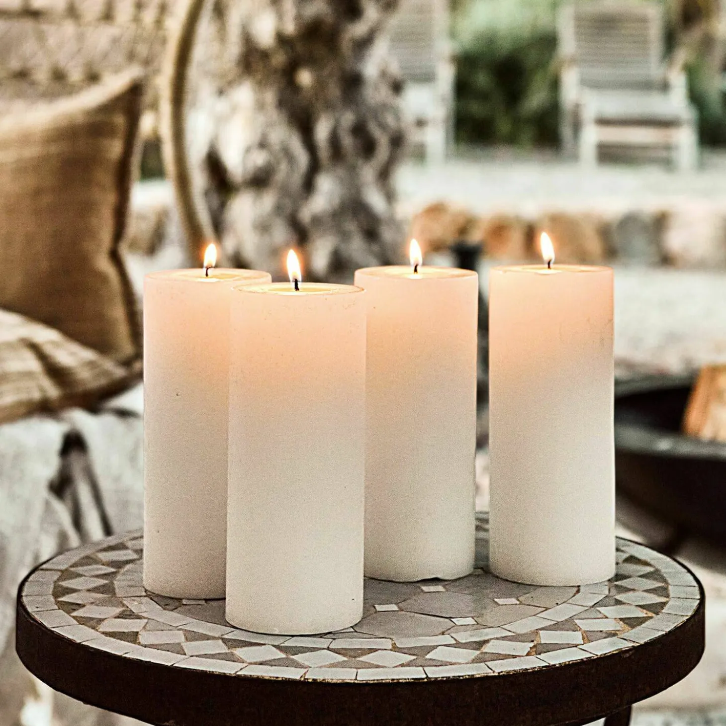 Set di 4 candele Homel