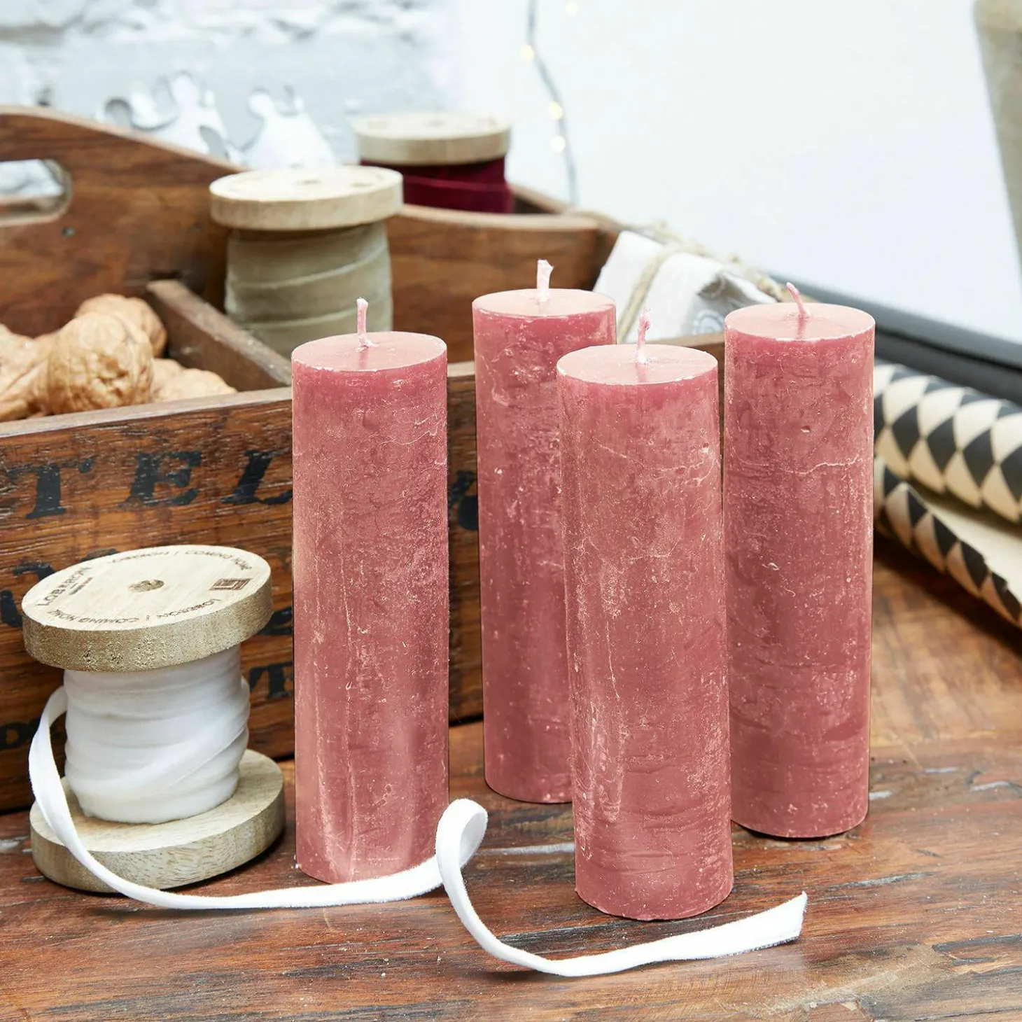 Set di 4 candele Muriel