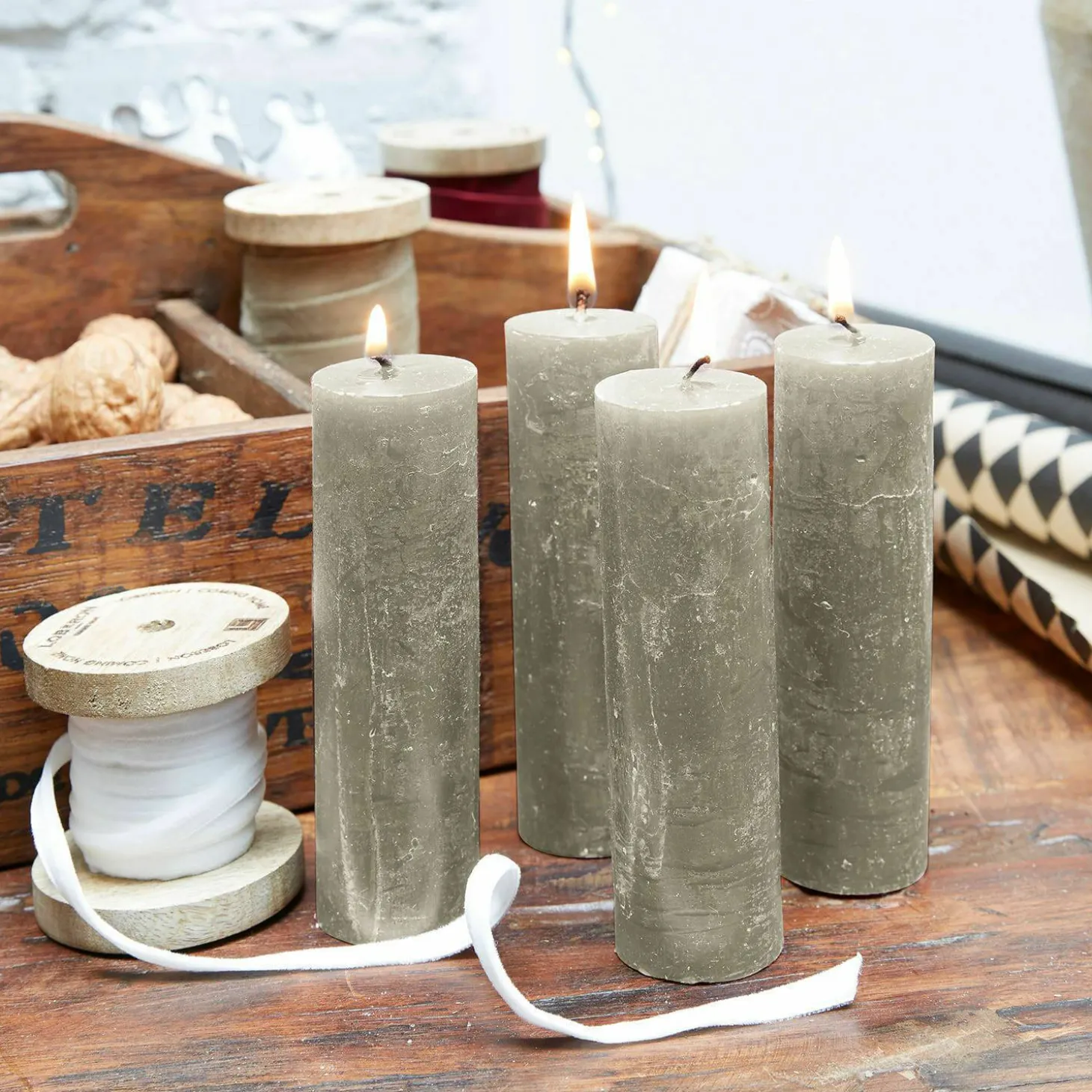 Set di 4 candele Muriel