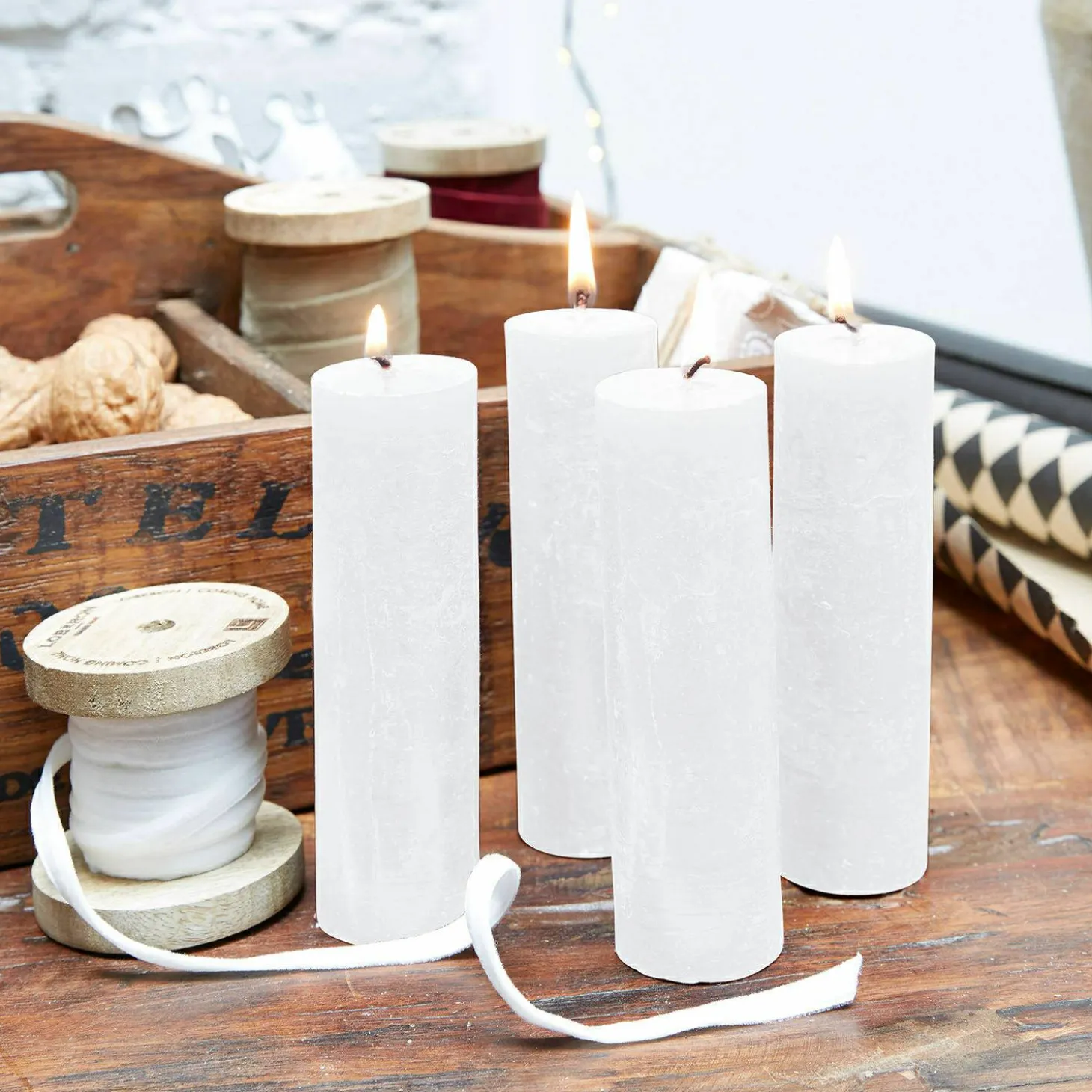 Set di 4 candele Muriel