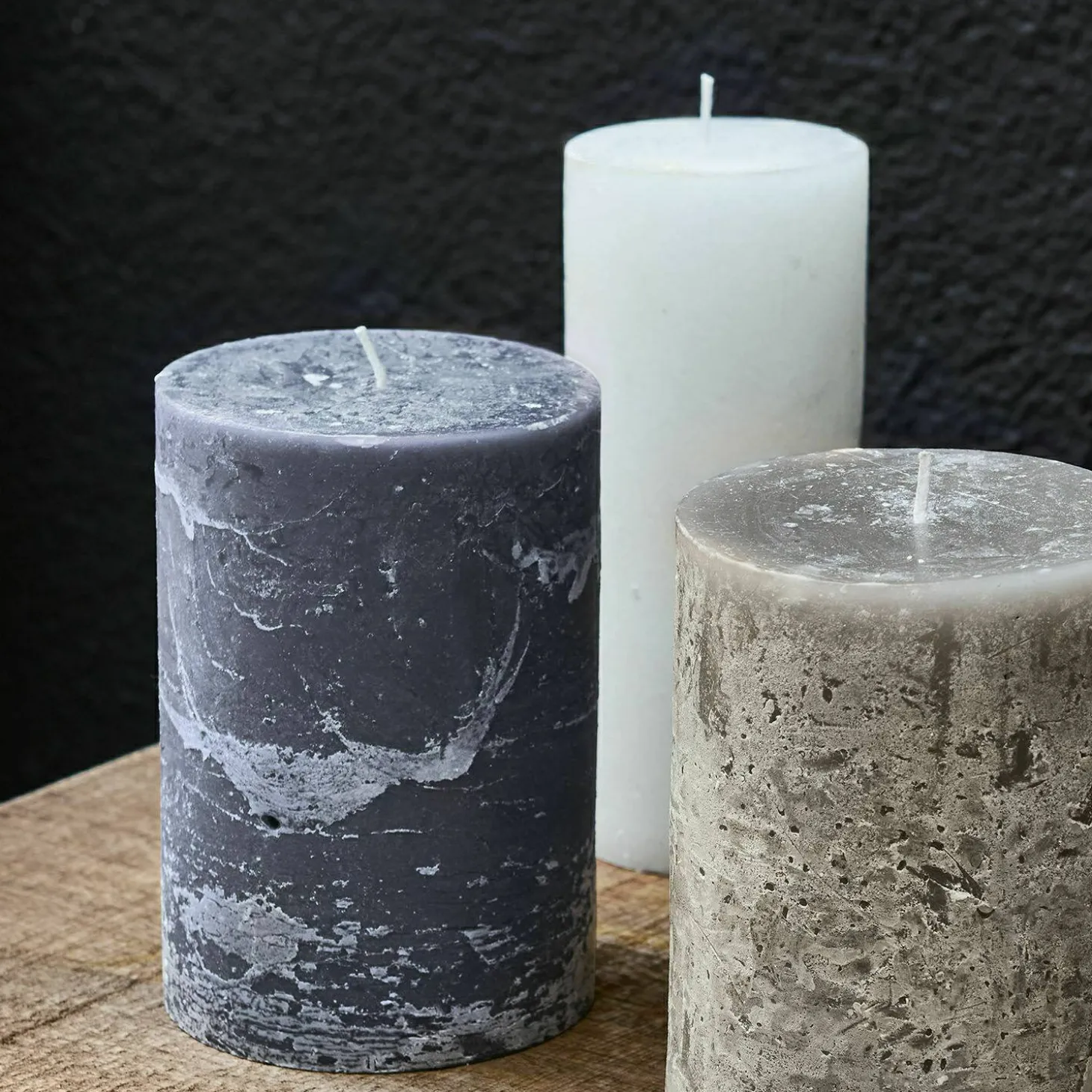 Set di 3 candele Salis